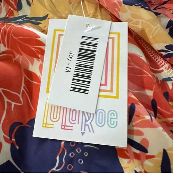 Lularoe women's medium Joy Long Vest Floral, NWT - Picture 5 of 5